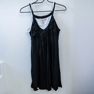 Little Black Dress with built in Cami Woven Straps